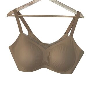 HONEYLOVE‎ 1X 40C/D Sculpting Bra Beige Smoothing Support Comfort Wirefree